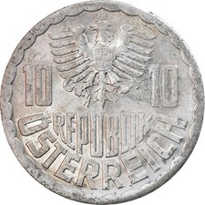 [#799322] Münze, Österreich, 10 Groschen, 1991, Vienna, S, Aluminium, KM:2878