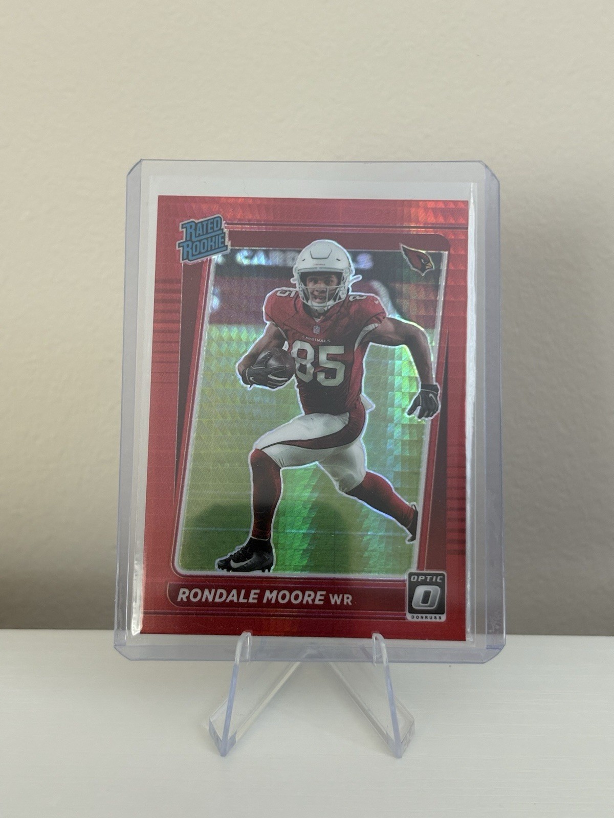 2021 Rondale Moore Donruss Optic Rated Rookie Red Mojo Prizm #217