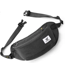 Crossbody RFID Anti-Theft Fanny Pack   Skysper Live With Passon Travel Bag Black