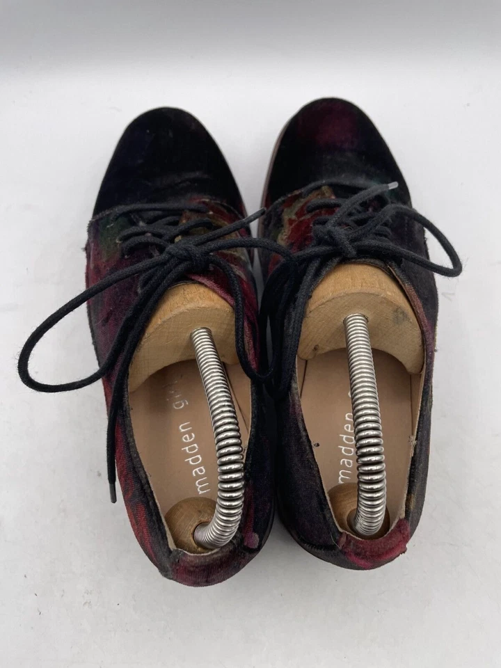 Zapatos Oxford para mujer Madden Girl WRIT01J1 talla 6,5 M púrpura/negro con cordones parte superior baja Foto 4 de 4