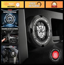 Rotary Push Start Button Cover - Car Engine Start Stop Accessory, Motorcycle Ign