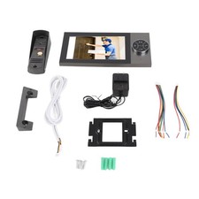 4 Wired 7 Color Video Door Doorbell Intercom System Camera Monitor IP65