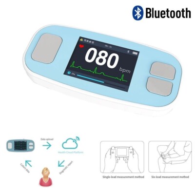 PM20 Portable ECG Monitor 6 Lead Heart EKG Machine Bluetooth Cardiology  VET