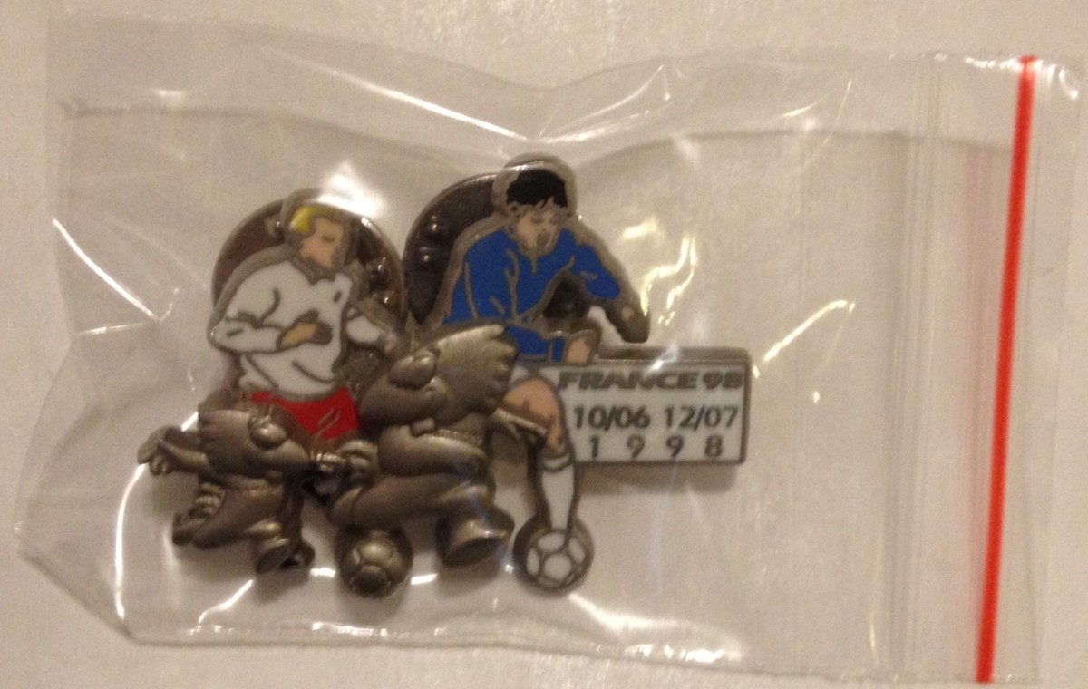 Pin's France 98 Footix - Drapeau Pays - Signé Arthus Bertrand - Vintage