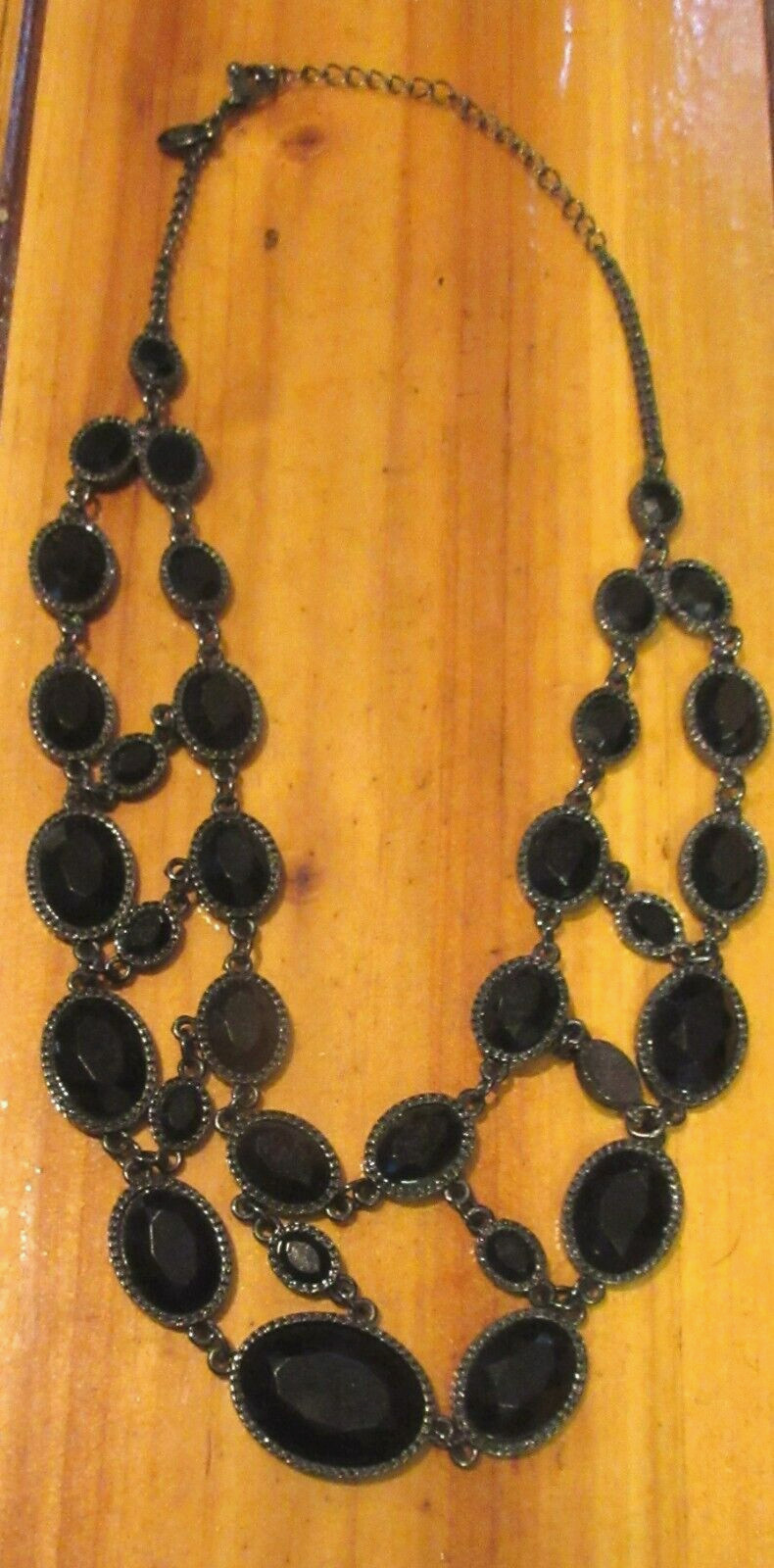 SIGNED COOKIE LEE 19" multi link chain Necklace B… - image 2