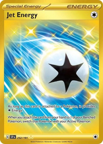 PSA 10 GEM Mint Jet Energy 252/191 Gold Hyper Rare - Pokémon SV08