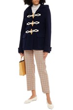 Jw Anderson Embellished Wool-felt Hooded Coat New