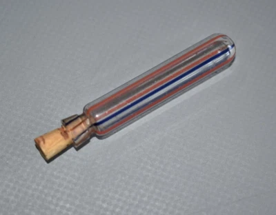Antikes Glas Parfüm Parfumflakon Flakon gestreift Fach #E4 - Bild 1 von 4