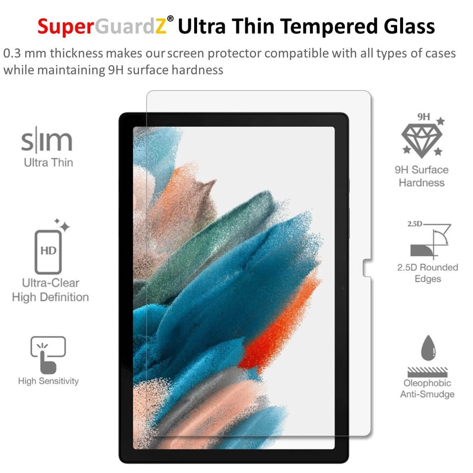 Tempered Glass Screen Protector Guard For Samsung Galaxy Tab A8 10.5 (2021) - Image 3 of 4