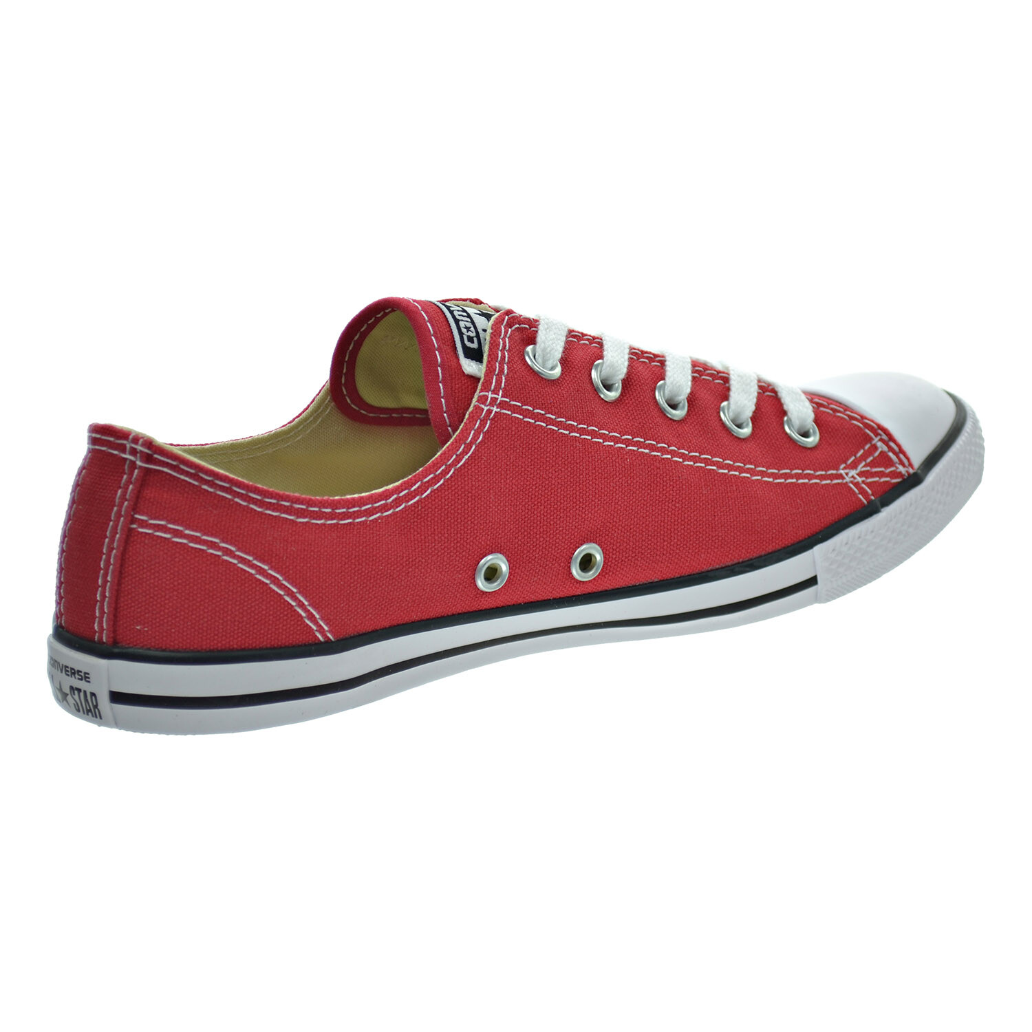 red dainty converse
