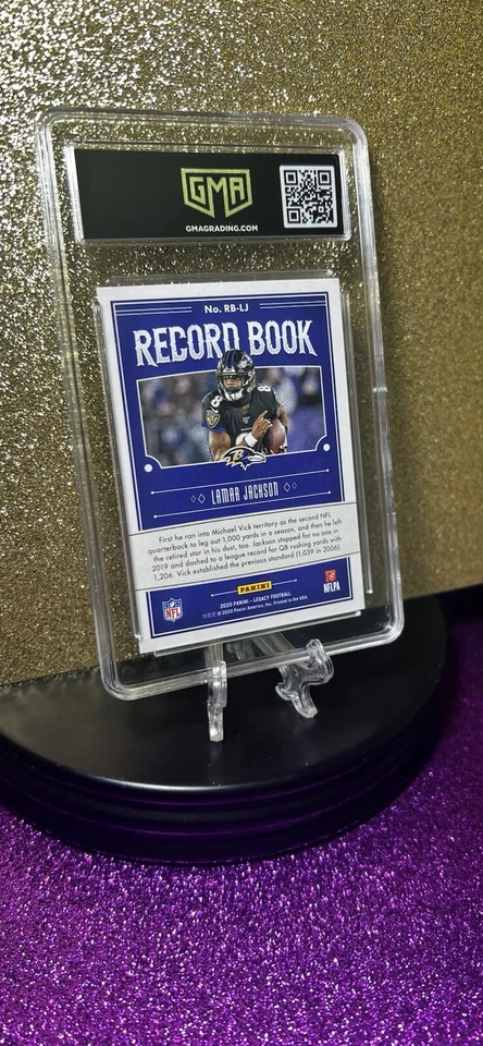Lamar Jackson 2020 Panini Legacy - Record Book  #RB-LJ - Image 4 of 4