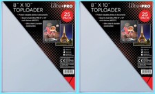 50 Ultra Pro 8x10 Toploaders for Sleeves Memorabilia Photos Collectibles New