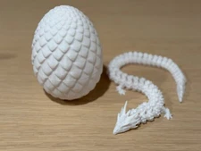 3D Printed Dragon in Egg Night Spirit Articulated Dragon Toy - Licensed