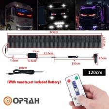 120cm LED Devil Eyes Flexible Screen Panel Car Smart RGB Light Remote Control