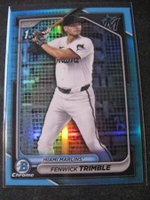 FENWICK TRIMBLE 2024 1st Bowman Chrome Draft SKY BLUE #BDC-121 MIAMI MARLINS