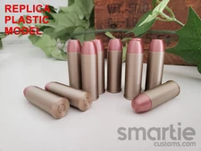 25 - FAKE .45 Long Colt Ammo Cartridges - Accurate Size Plastic Replica