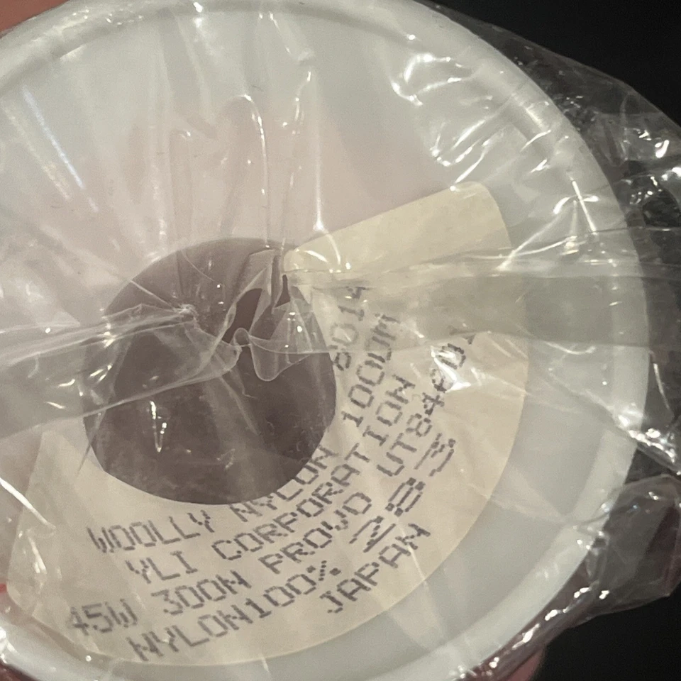 Two Vtg Woolly Lock Sewing Thread Lot Color 283 Red Nylon 1000M NEW - Image 2 of 3