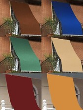 Tenda da Sole con Anelli Esterno 100%Poliestere Tinta Unita Dimensioni Varie