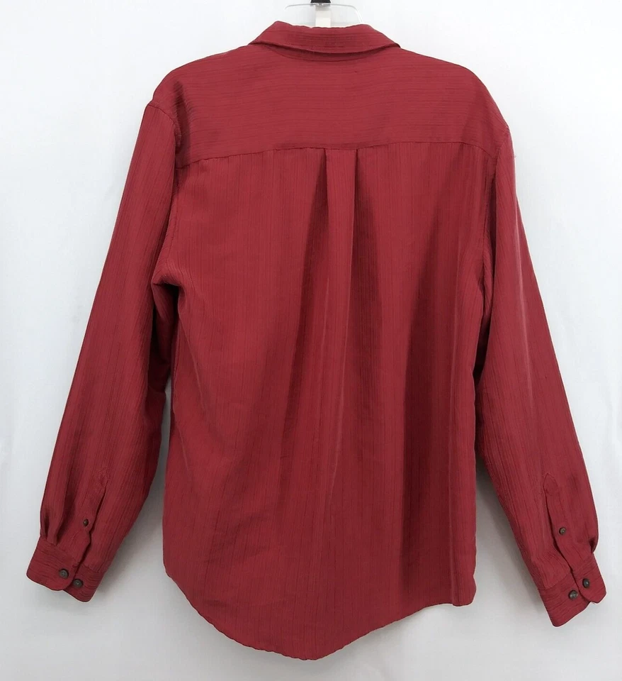 Camisa Paradise Collection Para Hombre Talla M Manga Larga Con Botones Roja Modal Foto 2 de 4