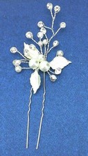 Hair Pin Elegant Wedding Formal Silver