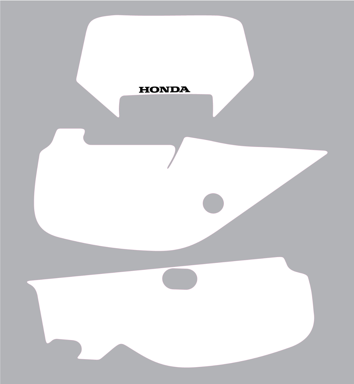 1993-2025 XR 650L Number Plate Background Decals Stickers