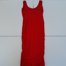 ISABELLA OLIVER Dress 2 10 Red Womens Maternity Sleeveless Plain Midi