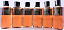 QTY 6 Bath & Body Works Men's MAHOGANY TEAKWOOD 3-1 Hair Face Body Wash Gel 10oz