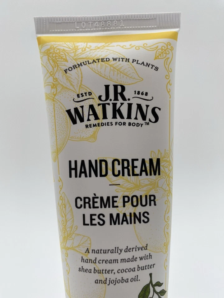 Creme para as mãos J.R. Watkins creme limão 3,3 oz novo lote de 3 - Imagem 2 de 4