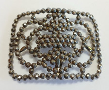 LW PARIS ANTIQUE CUT STEEL SHOE BUCKLE