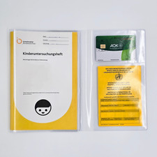 U-Heft H&uuml;lle transparent | Schutzh&uuml;lle f&uuml;r Kinderuntersuchungsheft 3-teilig