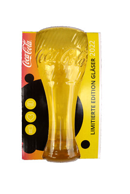 Glas Coca-Cola 2022 gelb von Pasabahce - McDonalds Limited Edition - NEU in OVP