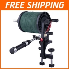 Ambidextrous Fishing Line Spooler Machine - 4:1 Gear Ratio for Easy Spooling