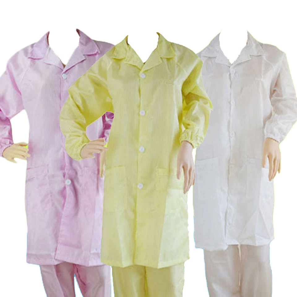 Unisex ESD-Safe Econoshield Anti-static Healthcare LAB Smock Clothes Coat Jacket - Image 2 of 2