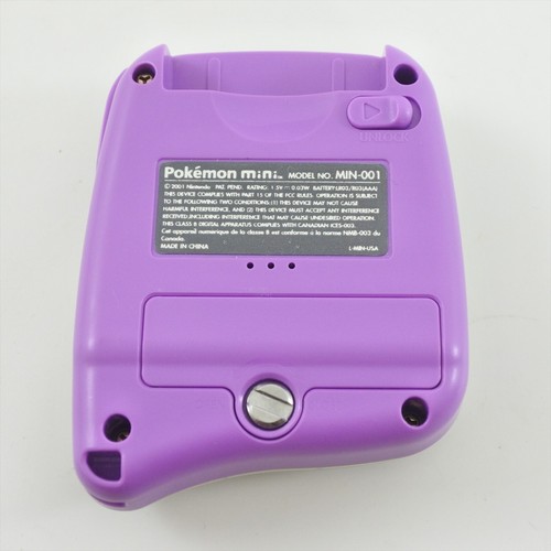 Pokemon Mini SMOOCHUM PURPLE Console MIN-001 US Version Boxed 1817 Nintendo - Picture 10 of 16