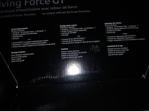 New Logitech GT Driving Force GT Racing Steering Wheel w/ shift & Pedals PS3 PC - Picture 4 of 12