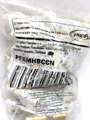 Lot of 20 PROFLO PFXMHBCCN 3/8'' Hose Barb x MIP Brasspter