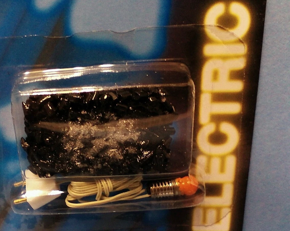 Dollhouse Miniature  12 volt Electric Fireplace Glowing Embers 1:12 scale - Image 2 of 2