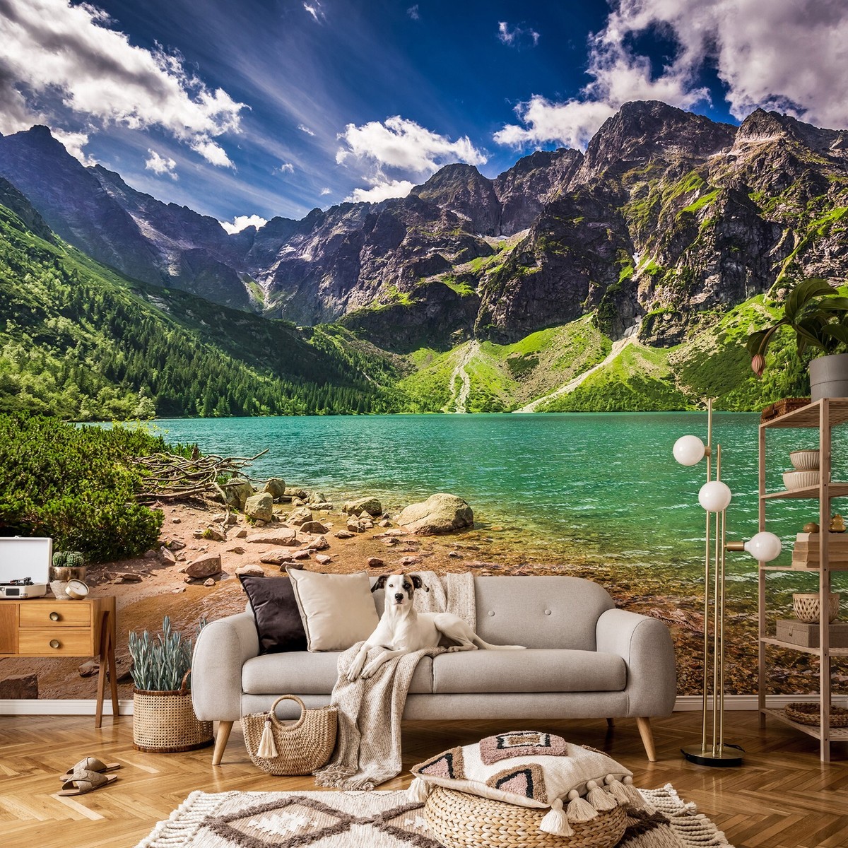 Natural Lake Wallpaper 3d Cheap 3D Murals Modern Nature Landscape