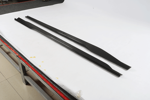 For Ford Mustang Dark Horse 2024UP Real Carbon Side Skirts Extension Lip Panels - Picture 7 of 14