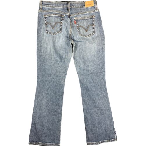Levis 515 Bootcut Jeans Womens 8 M Blue Mid Rise Pockets Denim Red Tab - Picture 2 of 12