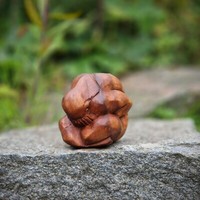 Budawi® Yogiman Orang Malu Skulptur Holzfigur Holzskulptur Meditation Yogi 10 Cm