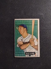 1951 Bowman #29 ALLIE CLARK Cleveland Indians No Creases ItemC