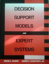 Decision Support Models and Expert - Hardcover, by Olson David L.; - Good