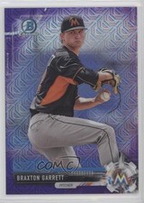 2017 Bowman Chrome Prospects Mega Box Purple Refractor /250 Braxton Garrett n7e