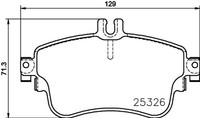 Bremsbelagsatz Scheibenbremse Hella Pagid 8DB 355 019-751 FüR CLA Klasse W176