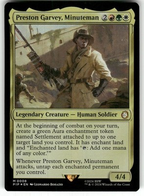 Preston Garvey, Minuteman #8 (Foil) (NM) Fallout PIP Magic MTG