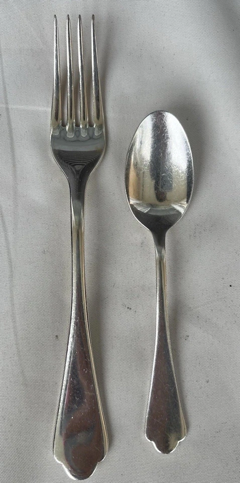 Mepra 18/10 不锈钢 4 晚餐叉 4 茶匙 意大利制造 — 第 2/4 张图片