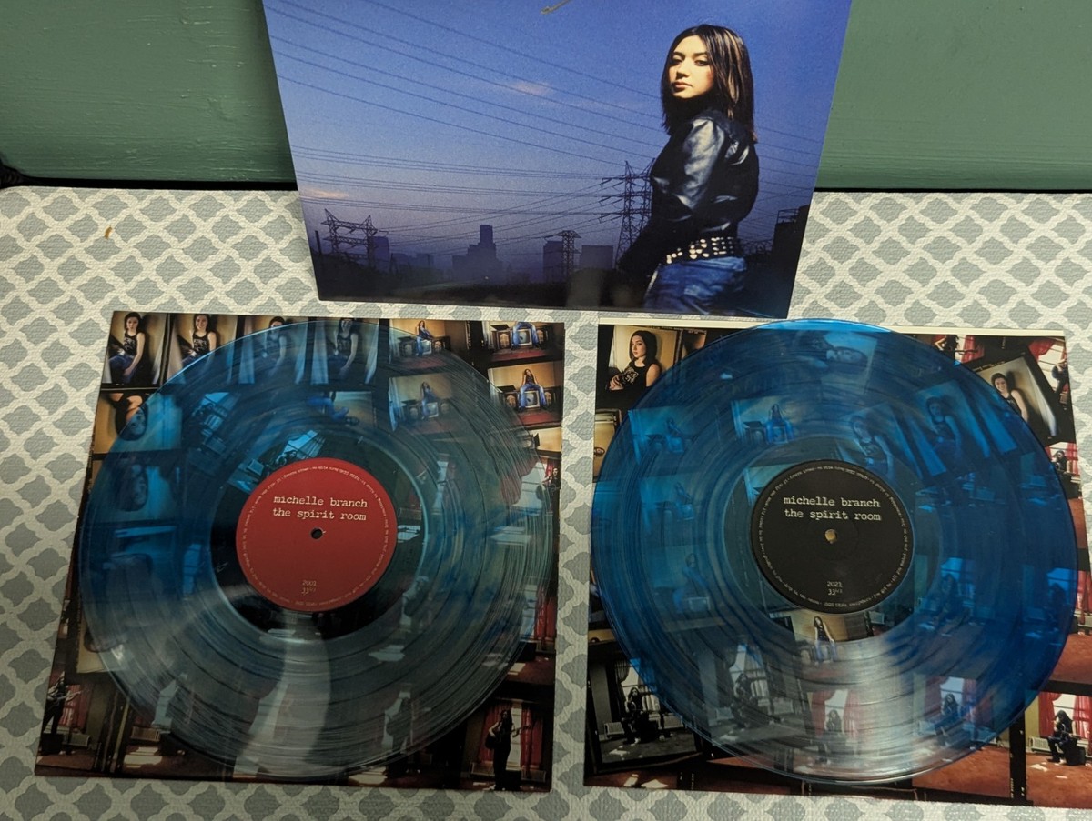 SIGNED!* Michelle Branch - The Spirit Room Translucent BLUE vinyl 