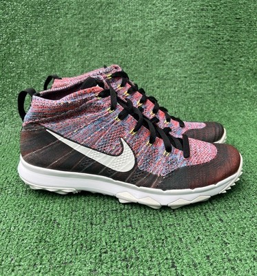Nike Flyknit Chukka Golf Shoes Men s Size 10 819009-002 Used No Original Box