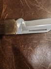 Vintage 3.5" blade Wood and Brass Folding Pocket Knife Medium Brown Wood Handle — photo 7